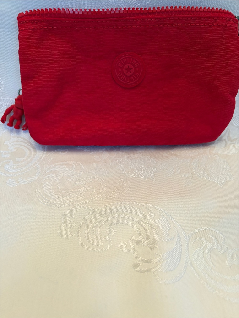 Kipling Vibrant Red Nylon Pouch